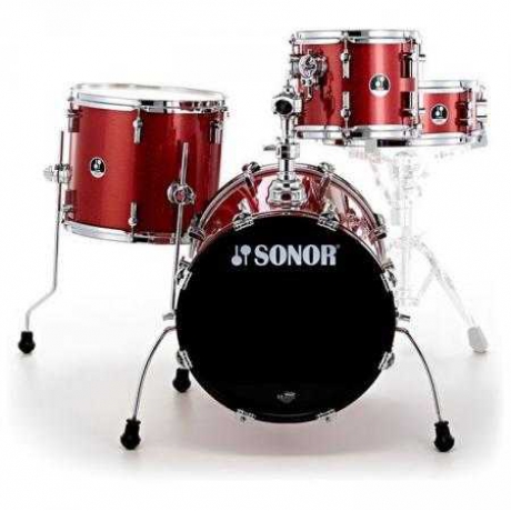 Sonor Safari SSE12 Special Edition Red Galaxy Sparkle Davul Seti<br>Fotoğraf: 1/4