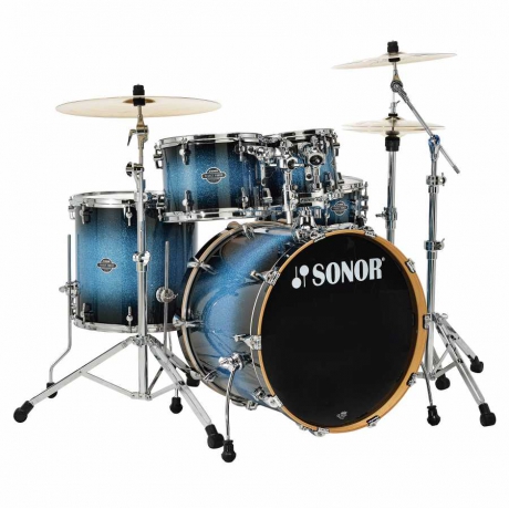 Sonor Select Force Stage 3 SEF 11 Blue Galaxy Sparkle Akustik Davul Seti<br>Fotoğraf: 1/1