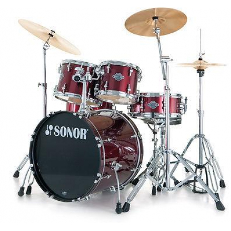 Sonor Smart Force SMF11 Stage 2 Wine Red Akustik Davul Seti<br>Fotoğraf: 1/2