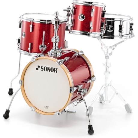 Sonor SSE 14 Martini Covered Red Galaxy Sparkle 4parça Akustik Davul Seti<br>Fotoğraf: 1/1