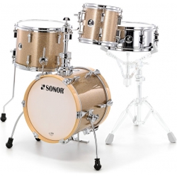 Sonor SSE 14 Martini Gold Galaxy Sparkle 4parça Akustik Davul Seti