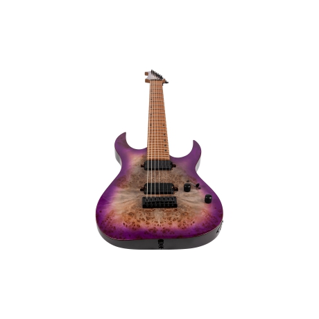 Spira S-457 TPP 7 Telli Elektro Gitar (Trans Purple)<br>Fotoğraf: 5/7
