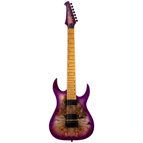 Spira S-457 TPP 7 Telli Elektro Gitar (Trans Purple)<br>Fotoğraf: 1/7