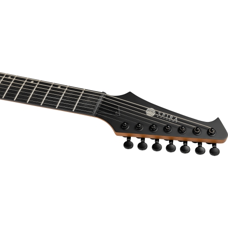 Spira T-407 MBK 7 Telli Elektro Gitar (Mat Siyah)<br>Fotoğraf: 4/5