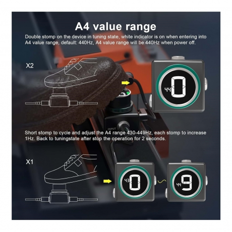 Swiff Audio C20 Mini Pedal Tuner<br>Fotoğraf: 7/7