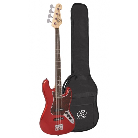 SX BD1-CAR 4 Telli Bas Gitar (Candy Apple Red)<br>Fotoğraf: 2/2