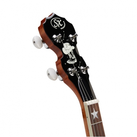 SX BJ404 Tenor Banjo (Natural)<br>Fotoğraf: 4/5