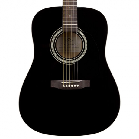 SX MD160/BK Akustik Gitar (Black)<br>Fotoğraf: 3/4