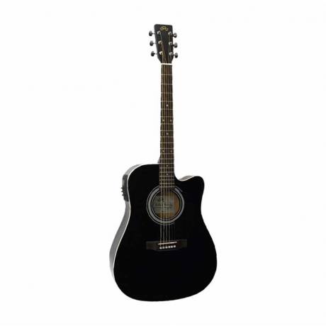 SX MD160CE/BK Elektro Akustik Gitar (Black)<br>Fotoğraf: 1/1