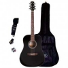 Sx SA1-SK-LH-BK Solak Dreadnought Akustik Gitar Seti<br>Fotoğraf: 1/1