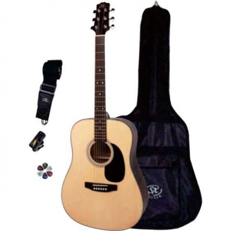 SX SA1-SK-NA Akustik Gitar Seti (Natural)<br>Fotoğraf: 1/5
