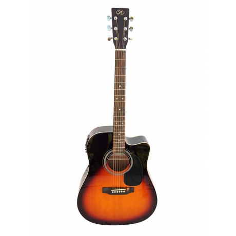 Sx SD1-CE-VS Cutaway Elektro Akustik Gitar (Vintage Sunburst)<br>Fotoğraf: 1/1
