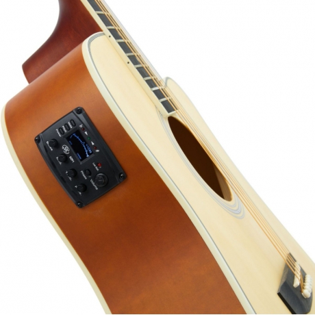 SX SD104CE Elektro Akustik Gitar (Natural)<br>Fotoğraf: 2/6