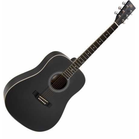 SX SD104KBK Akustik Gitar Seti (Siyah)<br>Fotoğraf: 2/7