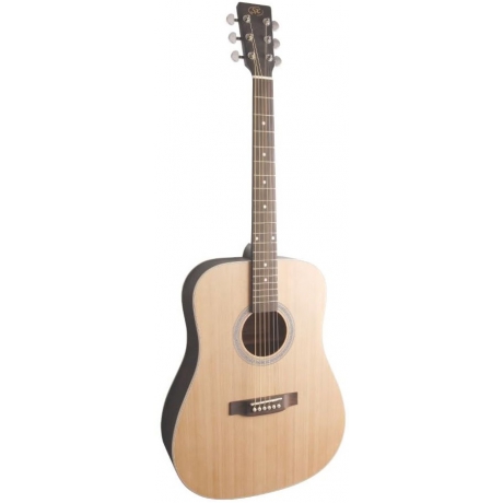 SX SD204GTBK Dreadnought Akustik Gitar (Parlak Natural)<br>Fotoğraf: 1/1