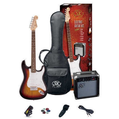 SX SE1 SK 3/4 3TS Elektro Gitar Seti (3 Tone Sunburst)<br>Fotoğraf: 1/1