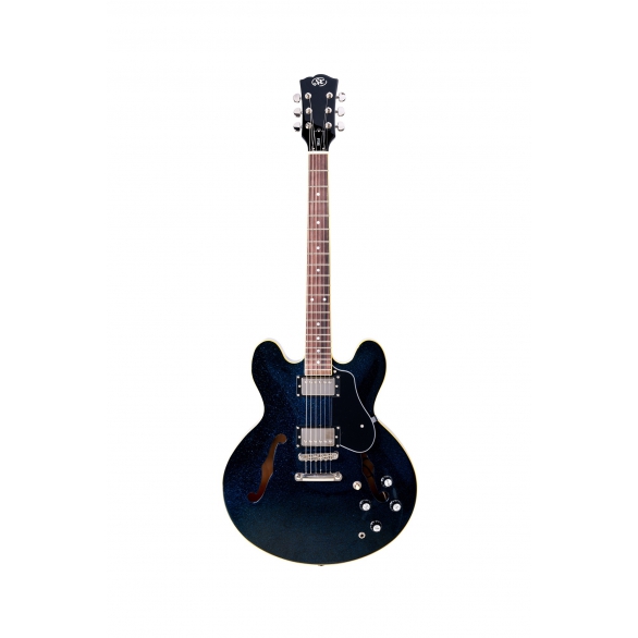 SX SEL6GBU Semi Hollow Elektro Gitar (Glitter Blue), Fotoğraf: 1/9