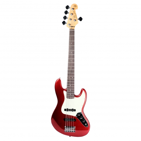 SX SJB62 /5/MRD 5 Telli Bas Gitar (Metallic Red)<br>Fotoğraf: 1/4
