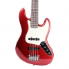 SX SJB62 /5/MRD 5 Telli Bas Gitar (Metallic Red)<br>Fotoğraf: 2/4