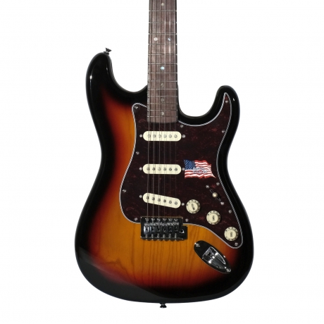 SX SST/ASH/R/3TS Ash Wood Elektro Gitar (3 Tone Sunburst)<br>Fotoğraf: 2/4
