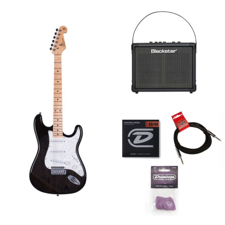 SX SST/ASH/TBK SET Elektro Gitar Seti (Siyah)<br>Fotoğraf: 1/5