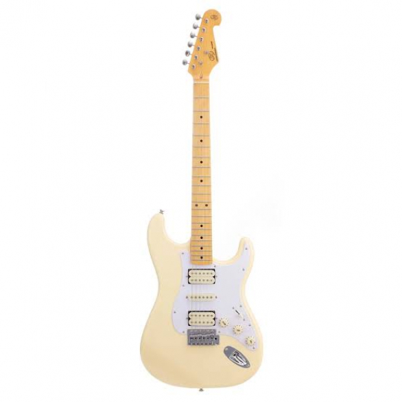 SX SST57+/HSH/VWH Elektro Gitar (Vintage White), Fotoğraf: 1/3