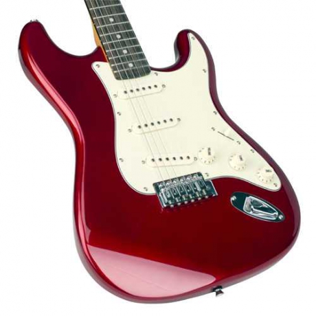 SX Stratocaster Elektro Gitar (Candy Apple Red)<br>Fotoğraf: 4/4
