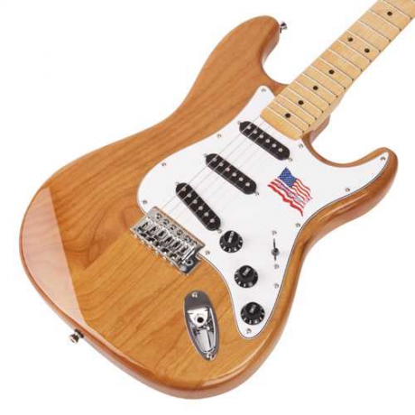 SX Stratocaster Elektro Gitar (Naturel)<br>Fotoğraf: 3/4