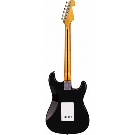 SX Stratocaster Solak Elektro Gitar (Sİyah)<br>Fotoğraf: 3/4