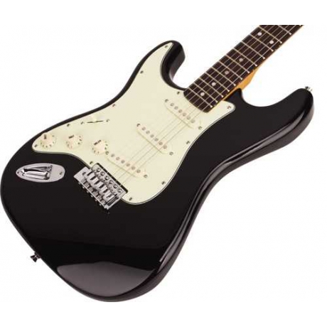 SX Stratocaster Solak Elektro Gitar (Sİyah)<br>Fotoğraf: 2/4