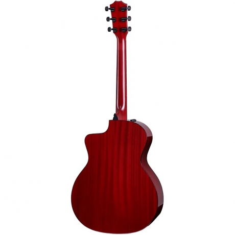 Taylor 224ce DLX LTD Elektro Akustik Gitar (Trans Red)<br>Fotoğraf: 2/2