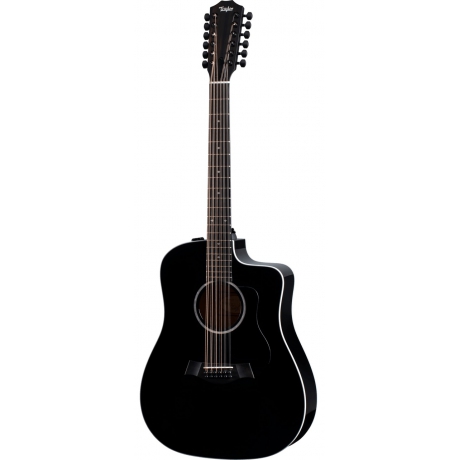 Taylor 250ce Plus 12-Telli Elektro Akustik Gitar (Siyah)<br>Fotoğraf: 1/2