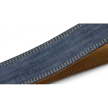 Taylor Gitar Askısı (Blue Denim- Gold Logo)<br>Fotoğraf: 2/4