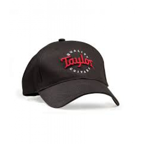 Taylor Siyah Beyzbol Şapkası (Kırmızı Logo)<br>Fotoğraf: 1/1