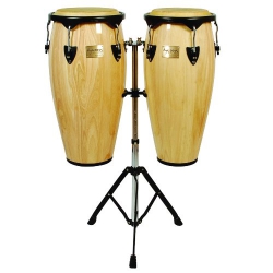 Tycoon 10'' & 11'' + Double Stand / Supremo Series Natural Congas