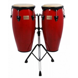Tycoon 10'' & 11'' + Double Stand / Supremo Series Red Congas