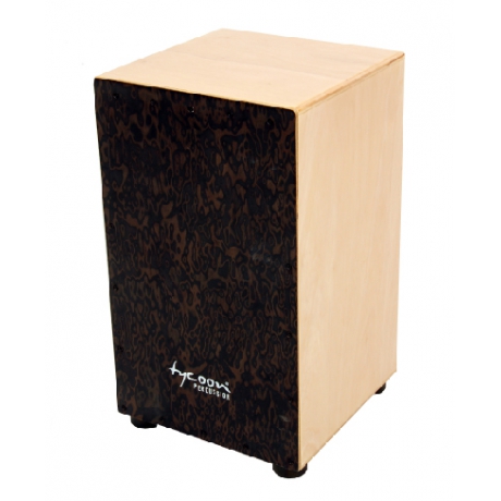 Tycoon 29 Series Siam Oak Cajon With Black Makah-Burl Front Plate<br>Fotoğraf: 1/1