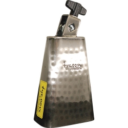 Tycoon 5½'' Hand-Hammered Brushed-Chrome Cowbell