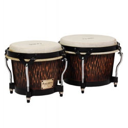 Tycoon 7'' & 8½'' Supremo Select Series Bongos - Chiseled Orange Finish