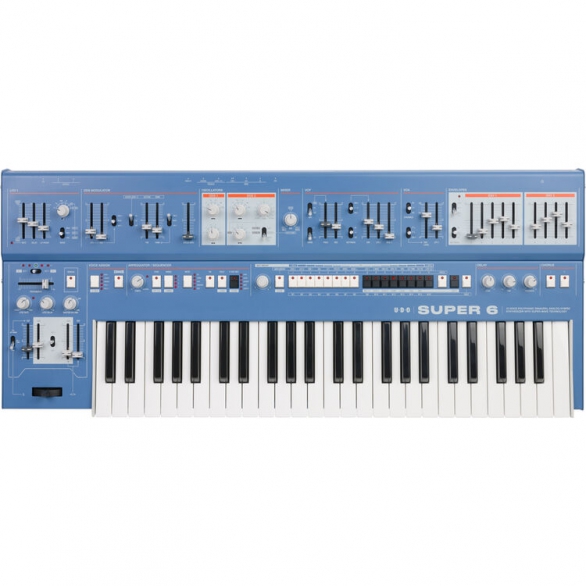 UDO Audio Super 6 49 Tuş Analog Hibrit Synthesizer (Blue), Fotoğraf: 1/5