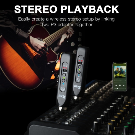 Xvive XV-P3D XLR Bağlantılı Stereo için Çift Bluetooth Adaptörü<br>Fotoğraf: 5/6