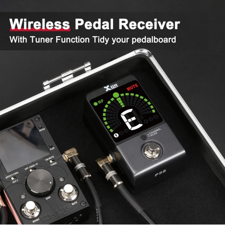 Xvive XV-P58 Akort Aletli Receiver Pedallı 5.8GHZ Kablosuz Gitar Bağlantı Sistemi - Siyah<br>Fotoğraf: 4/7