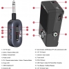 Xvive XV-P58 Akort Aletli Receiver Pedallı 5.8GHZ Kablosuz Gitar Bağlantı Sistemi - Siyah<br>Fotoğraf: 7/7