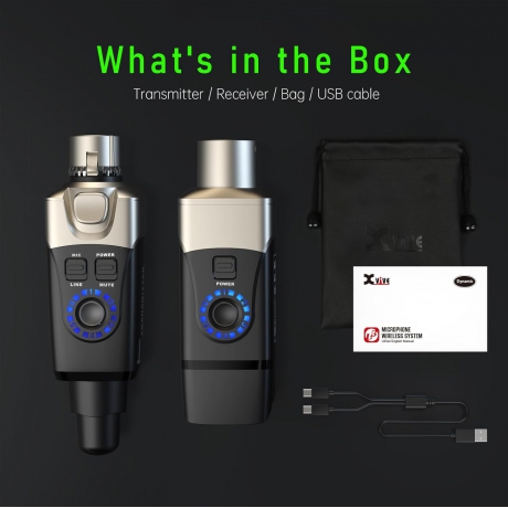 Xvive XV-U3 Mikrofonlar için Kablosuz Bağlantı Sistemi<br>Fotoğraf: 7/8