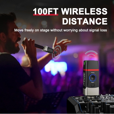 Xvive XV-U35T 5.8Ghz Kablosuz Mikrofon Sistemi - Sadece Verici<br>Fotoğraf: 6/6