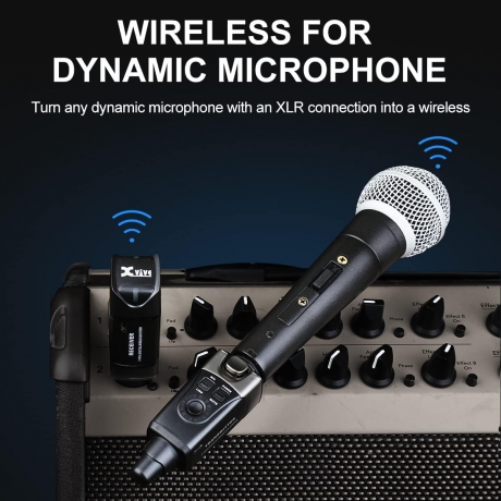 Xvive XV-U3D Stereo Audio Aktarımı için Çift Alıcı ve Vericili Kablosuz Bağlantı Sistemi<br>Fotoğraf: 5/6