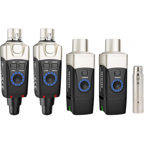 Xvive XV-U3D Stereo Audio Aktarımı için Çift Alıcı ve Vericili Kablosuz Bağlantı Sistemi<br>Fotoğraf: 1/6