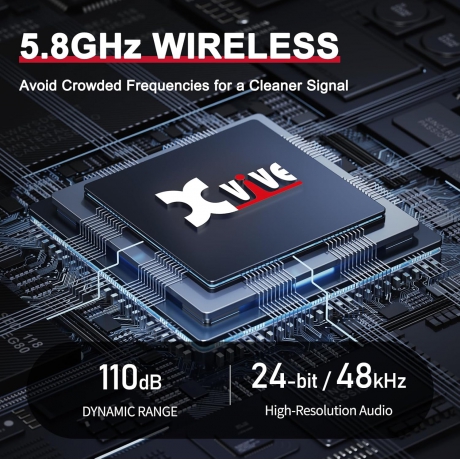 Xvive XV-U45 Kablosuz In-Ear Monitor Sistemi<br>Fotoğraf: 3/6