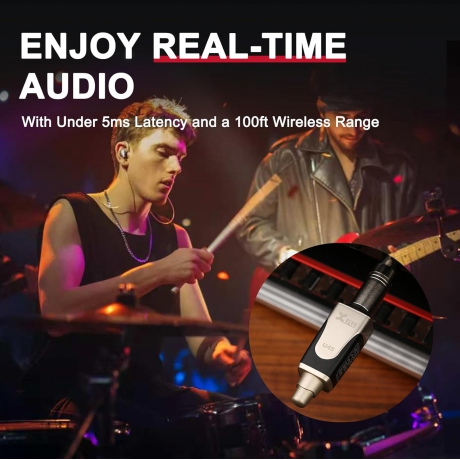 Xvive XV-U45R Kablosuz In-Ear Monitor Sistemi için Sadece Alıcı<br>Fotoğraf: 6/6