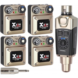 Xvive XV-U45R4 4 Alıcı + 1 Vericili Kablosuz In-Ear Monitör Sistemi